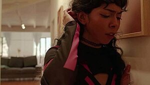 Stepbro Caught Masturbating? Petite Latina Stepsis Joins for Cowgirl Ride