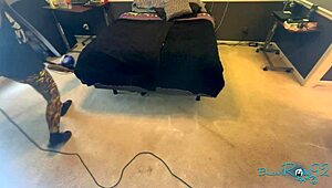 hey you see this brunette milf vacuuming up my messy bedroom floor