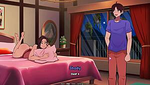 curvy hentai milf stepmom bubbles huge tits in naked parody game