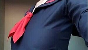 Alinorac bares huge tits in topless nude tease