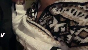 we flash in public then rough doggystyle orgasm hits hard at hotel.