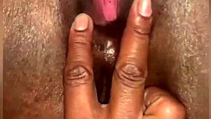 Homemade BBW milf fingers shaved pussy masturbating with vibrator