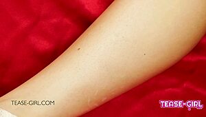 Beautiful brunette college student in daddy pov casting interview massage