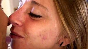 blonde australian skank bent over doggystyle for creampie pounding