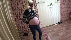 a pregnant student shows up for her exam with lesbian teacher undresses hairy pussy pov how it ends