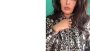 Hope my bouncing big tits and massive strap-on don't make you cum quick!