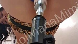 damn, this latina's pussy and ass get wrecked by the sex machine