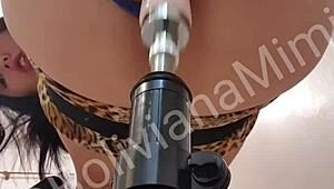 damn, this latina's pussy and ass get wrecked by the sex machine