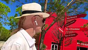 casanova returns to venice streets with his massive italian cock trailer.