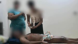 Hidden cam catches three horny guys flashing cocks for sneaky handjob happy ending massage