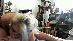 cutie teases and sucks cock hard on webcam show