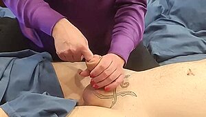 Stepmom keeps sliding her finger way deeper into that tight spot huh