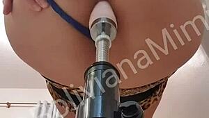 damn, this latina's pussy and ass get wrecked by the sex machine