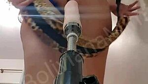 damn, this latina's pussy and ass get wrecked by the sex machine