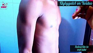 Amateur kitchen slut, suck this monster cock before I fuck your shaved pussy hard