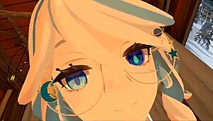 yukoshvr furina confidently takes charge over goth rider