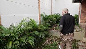 hot latina milf lets gardener felipe skull fuck her wet pussy doggystyle hard