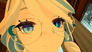 yukoshvr furina confidently takes charge over goth rider