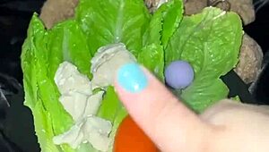 will this crazy arab slut's 6-hour bbc food fetish orgy freak you out?