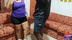 after gym i trained on personal trainer's cock he fucked my tight ass and i relaxed with hot creampie