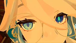 yukoshvr furina confidently takes charge over goth rider