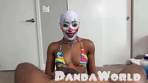 cleo panda bald ebony clown slut deepthroats bbc facefuck anal ughh!!