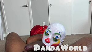cleo panda bald ebony clown slut deepthroats bbc facefuck anal ughh!!