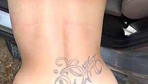 Streetwalker Rides Reverse Cowgirl in Truck Fucks Standing Gets Huge Ass Cumshot