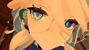 yukoshvr furina confidently takes charge over goth rider