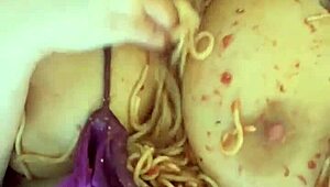 will this crazy arab slut's 6-hour bbc food fetish orgy freak you out?