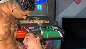 Called my neighbor for video games but she demands I eat her pussy now