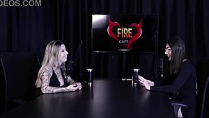 Check Melina Khalifa's naughty interview full of wild fun on Porn Cast Brazil part 4! 🔥👀