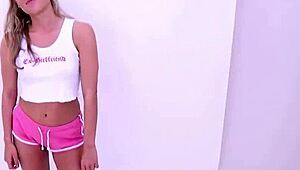 Blonde's Naughty Squirting Secret at Casting Shoot