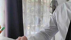 schoolgirl's steamy office sex tape with director unfolds