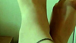 Seductive Feet In Sheer Pantyhose Beckon A Passionate Lover's Caress