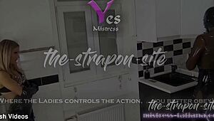 caught ya now mistress tatjana fucks u merciless in kitchen strapon!!