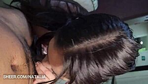 Ex-girlfriend moans in doggystyle at market after i pay her bill for wet pussy sex