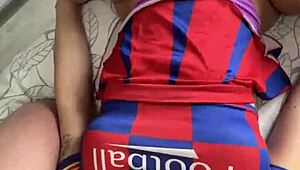 big ass cheerleader takes two cocks deep, you watching this?