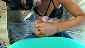 milfycalla's boot-clad blowjobs and cum swallows in steamy compilation