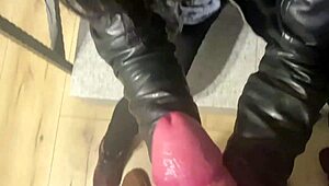 milfycalla's boot-clad blowjobs and cum swallows in steamy compilation