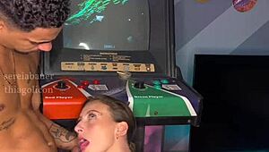 Called my neighbor for video games but she demands I eat her pussy now