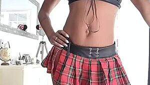 schoolgirl's steamy office sex tape with director unfolds