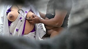 big titted indian doctor grinds huge ass on patient in hospital