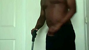 Vitamin D workout crouch exercise session