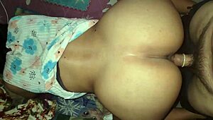 desperate single mom bends over for quick anal cash before son returns