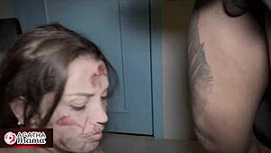 damn agatha mama that halloween bbc is stretching your milf pussy so wide isn't it