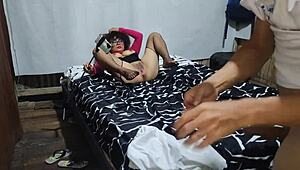 Wanna see me give my curly-haired stepdaughter a sloppy blowjob on her big pussy then fuck her nympho style homemade?