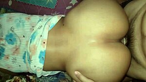 desperate single mom bends over for quick anal cash before son returns
