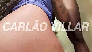 Brazilian brunette grabs my big cock for sensual orgasmic fucking in romance.