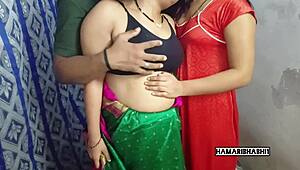 we're in this hot indian threesome sex it's insanee